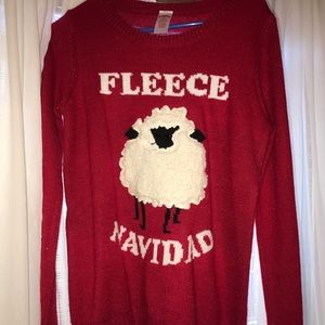 fleece navidad sweater